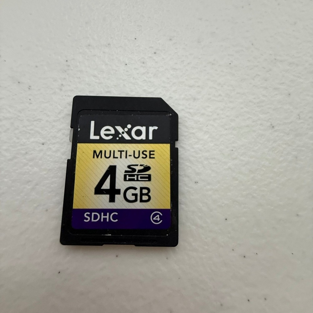 Lexar SD SDHC Memory Card Lot 4GB 1GB 512MB 256MB 128MB Mixed Bundle 7 Cards